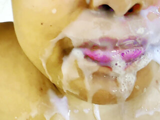 Satule Ne Apni Ko Lund Chosa Veer Pee - Blowjob & Eats Hot Cum