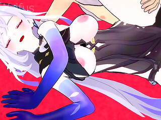 Skirk teaches her Student how to make her Squirt in Sex - Genshin Impact Hentai