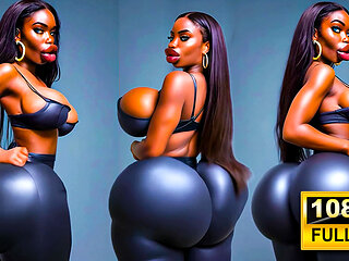 Massive Ebony Bubble Butt Twerk Compilation - Ai Generated