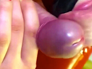 Wife with black mask gives me a blowjob