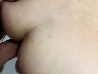 Amateur slut in red PVC ass fucked hardcore