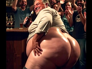 Driking daddy butt