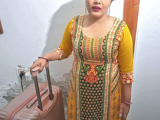 New Year Enjoy-huge Ass Stepsister Shared Room in Oyo with Her Stepborther, She Got Hard Fucked and Hot Orgasm