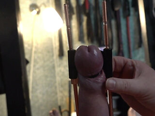 Penis Stretching and Hot Wax in The Dungeon of Lady Diva Cane