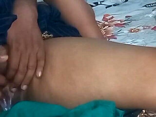 Newly Married Couple Having Romance