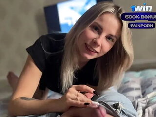 Homemade Blowjob and a Lot of Saliva