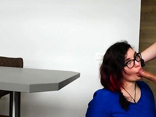 Teen Role-Playing as Nerdy Nurse Gets Rough Throat-Fuck and