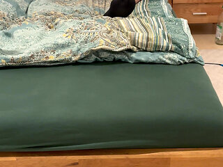 Feet and soles of my feet into the camera while I...