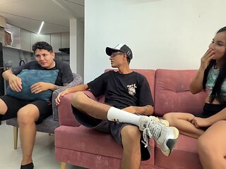 I Bet My Wifes Ass And My Friend Fucks Her Hard Until He Makes Her Squirt