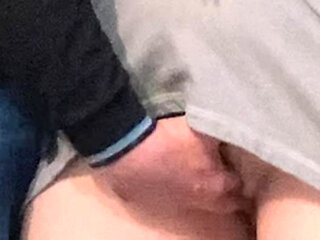 Hairy Pussy Fingered in Crowded Subway