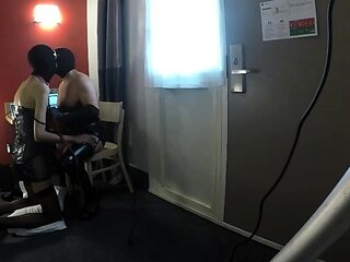 Docile Submissive Games with a TV CD