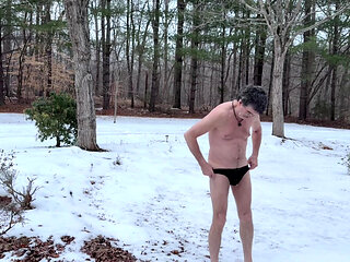 Doug Stratemeyer Strips Nude in the Snow