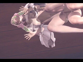 Demon Slayer Hentai Futanari - Mitsuri Kanroji Fucked Twice with Creampie by Futa - Japanese Asian Manga Anime Game Porn