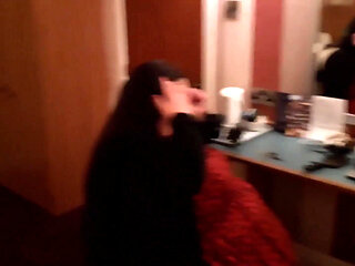 Ssbbw hotel strip on bed