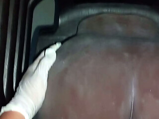 Fucking a thick black girl while her pussy takes all my cum / Me follo a una culona negra y su vagina me absorbe todo el semen