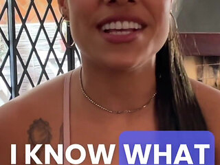 Big Booty Latina Came for Casting, Endeds up on Her Knees! Sloppy Rimjob and Cum Swallow-povblowjob