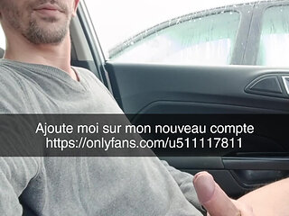 Handjob in my car