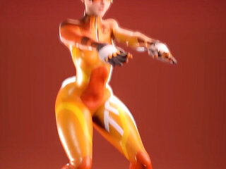 Tracer Exercising Her Slutty Cunt Hole for BBC