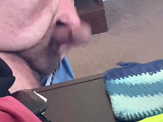 Jacking Off at Bedroom Window