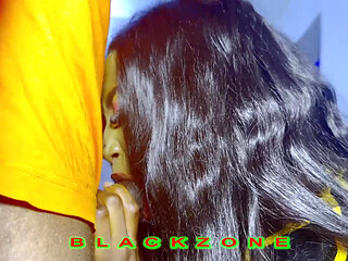 Sucking her boobs and fingering her hairy pussy