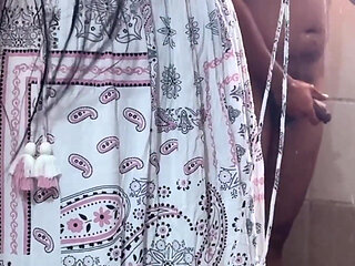 Stepson Saw MILF Saara Naked After Shower and Couldnt Hold His Cock Away From Her Wet Cunt