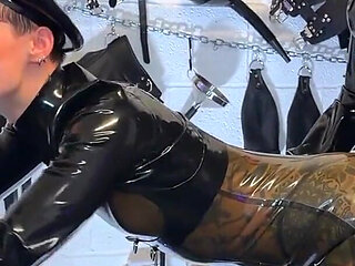 Mummification Cuckold Mistressae & Miss Lilly Fuck in Front of Their Rubber Objects