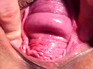 Huge objects in pussy, dp, squirt  ,cervix show