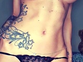 Stacked brunette goes solo toys and masturbation