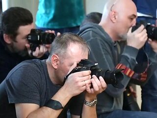 Backstage strip ft. Alice: Brunette, Fansly  Masturbation Porn