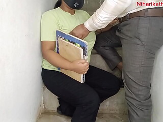 computer teacher fucked girl student at class stairs