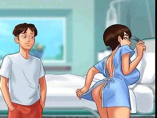 Summertime saga: cougar MILF and a shy guy in the hospital ep 160