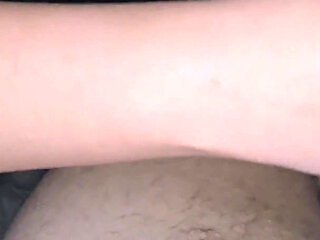 Hot Brunette with Small Boobs Jerks off the Young Big Cock Until He Can't Stand It and Cums