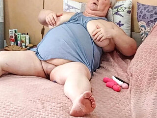 Hairy Pussy Masturbation - Big Tits MILF Girlfriend Solo Toy Play