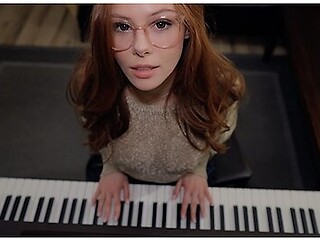 Music Is Fun When A Student Has No Panties Piano Lessons Sex With Teacher Cum On Face With Gorgeous Girl