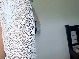 Beautiful Femboy Walks Around His House Naked and Hairless, Playing with His Cock and Masturbating His Anus