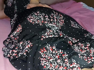 The Stepsister Is Without Panties in Her Bed