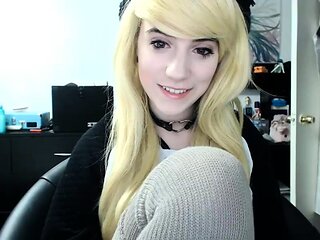 Blonde Teen Solo Masturbating On Webcam