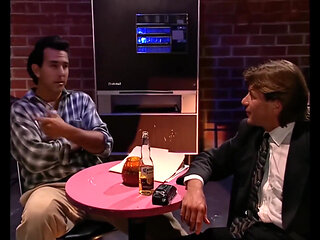 Threesome - MILF and Stepdaughter Fucked in the Pub by a Big Cock