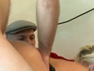 BBW MILF vs two dudes