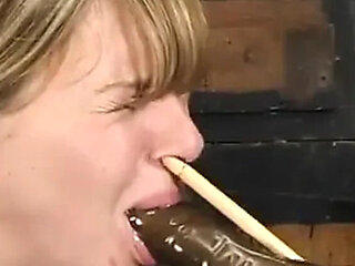 Blonde Audrey Leigh Anal Creampie & Lesbian Bondage with Juliana Kincaid - Femdom Handjob & Squirts