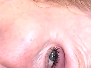 Horny GILF in Stockings and Pulls Aside to Use Her Favorite Sex Toy