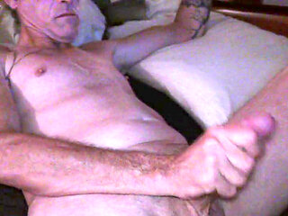 Underwear sniffer enjoys solo playtime