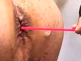 German Couple First Time Anal: My Wife Takes Big Dildo Doggy Style
