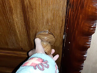 I Heard My Stepmom Moaning While Masturbating in the Toilet and Started Watching Her