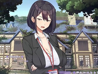 Summer Clover [ HAREM HENTAI GAME ] Ep.25 Nylon stockings FOOTJOB in the LIBRARY !