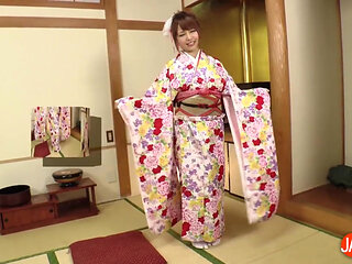 Mio Futaba Patiently Waiting For Her Husband to Come Home