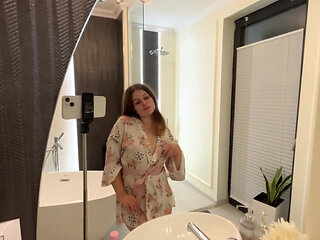 small tits massage tease with oil