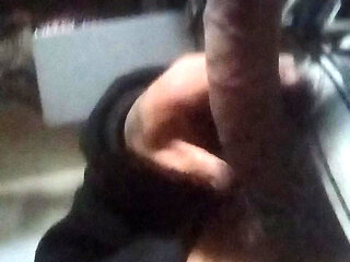 Playing with my big dick