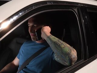 Anal riding with two lads who drove to be all alone