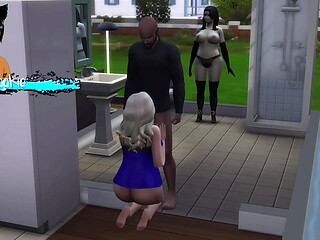 Sims 4 - Revisting the Sims and having a milf and a goth milf live together and have sex with different people